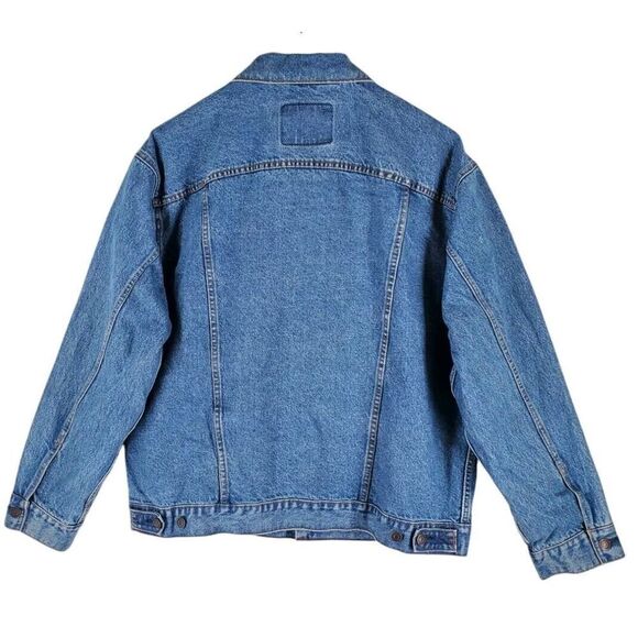 Vtg Y2K Levis Signature Trucker Type III Denim Jacket Mens XL Blue Western 10/04 - Picture 15 of 16